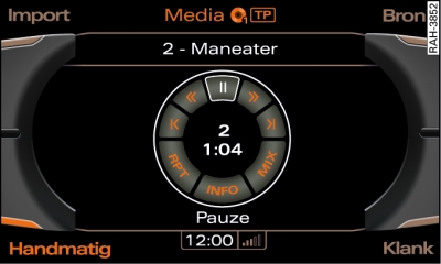 Weergave stilzetten/voortzetten (Pauze)